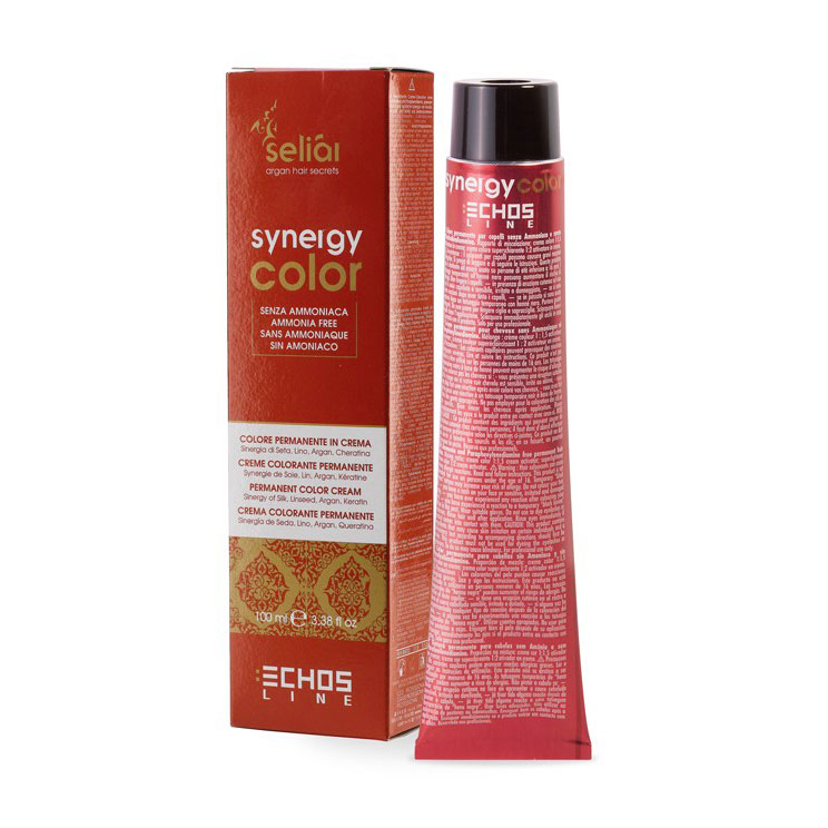 Безаміачна крем-фарба для волосся Echosline Seliar Synergy Color з арганою та кератином 6.32 Dark Blonde Beige, 100 мл